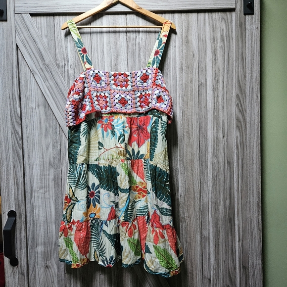 Farm Rio Crochet Mini Dress - Picture 2 of 16